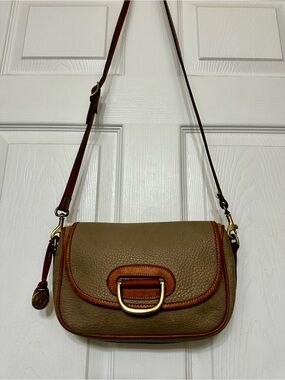 Vintage Donney & Bourke Leather Crossbody Saddle Bag